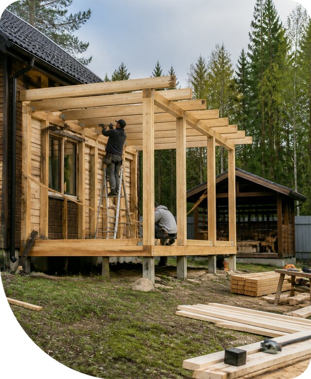 Строительство пристроек и построек на участке в Самаре
