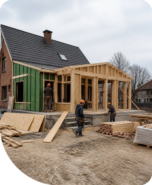 Строительство жилой пристройки под ключ в Самаре